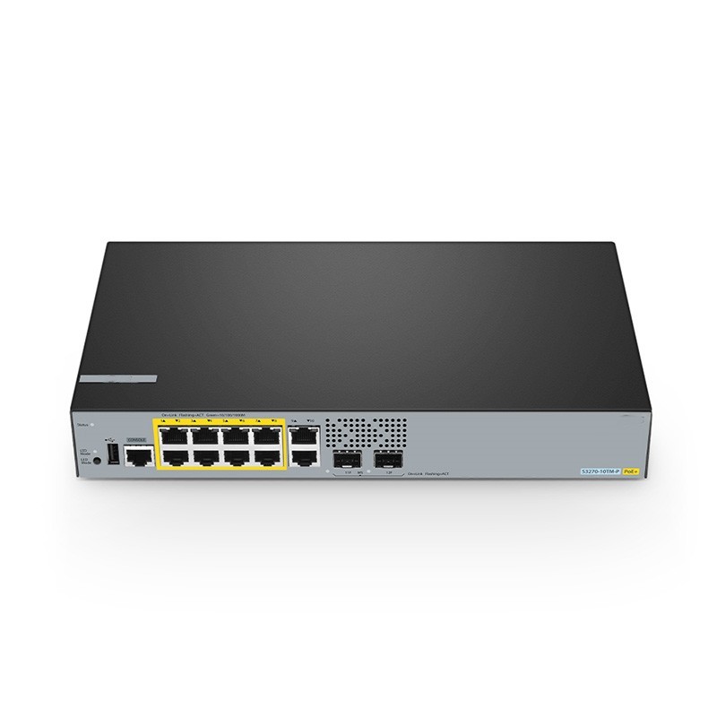 S3270-10TM-P, 10-Port Gigabit Ethernet L2+ PoE+ Switch, 8 x PoE+ Ports @125W, with 2 x 2.5Gb SFP Uplinks, Broadcom Chip