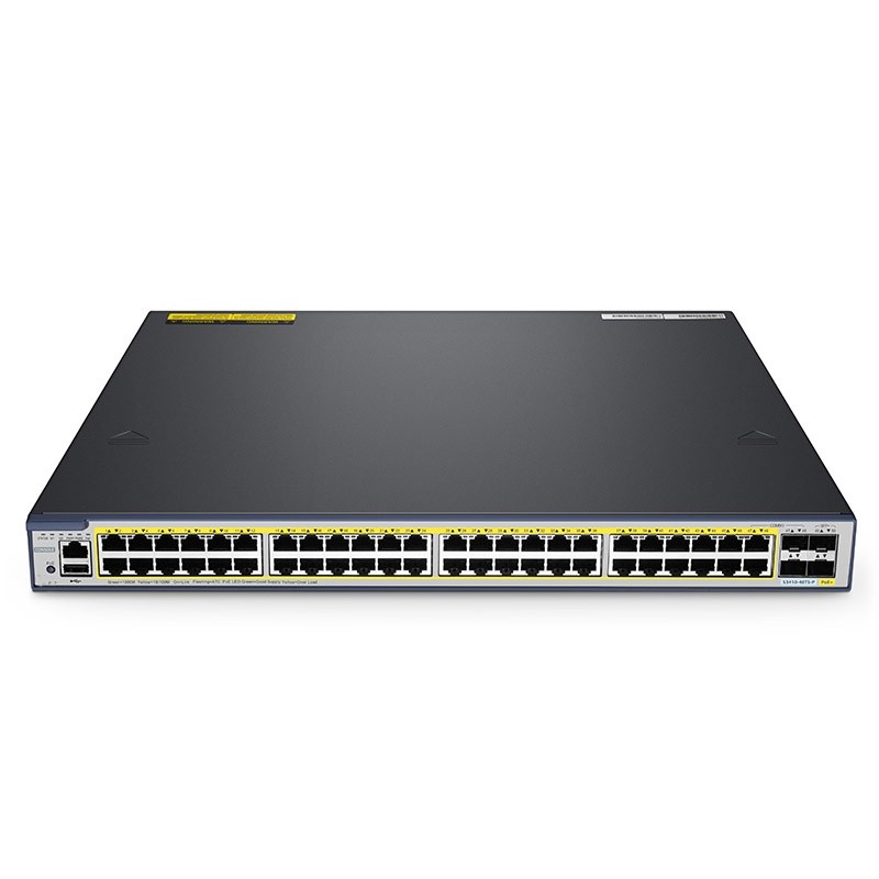 S3410-48TS-P, 48-Port Gigabit Ethernet L2+ PoE+ Switch, 48 x PoE+ Ports @740W, with 2 x 10Gb SFP+ Uplinks and 2 x Combo 