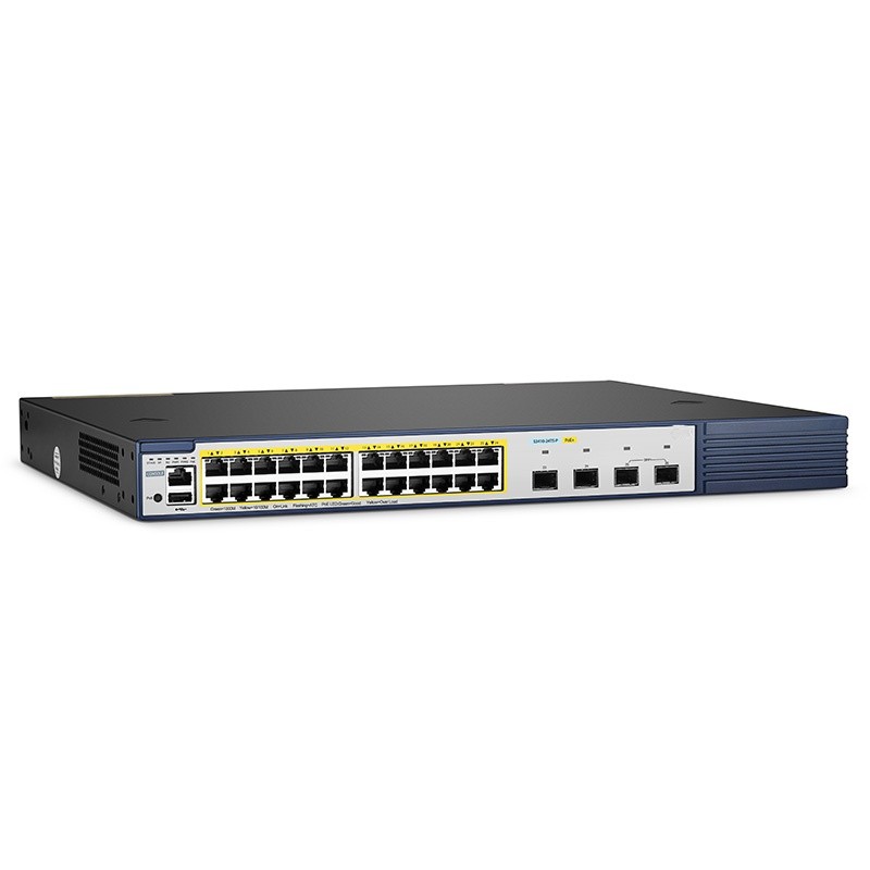 S3410-24TS-P, 24-Port Gigabit Ethernet L2+ PoE+ Switch, 24 x PoE+ Ports @740W, with 2 x 10Gb SFP+ Uplinks and 2 x Combo 
