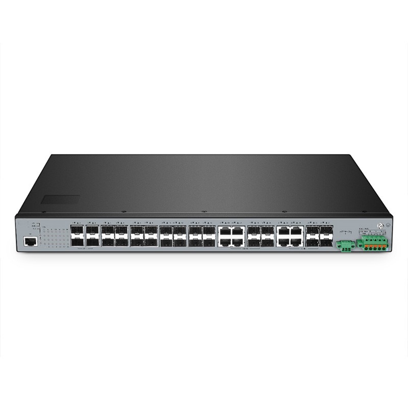 IES5100-24FS, 24-Port Gigabit Ethernet L3 Managed Industrial Switch, 24 x 1Gb SFP, with 8 x 1Gb Combo and 4 x 10Gb SFP+,