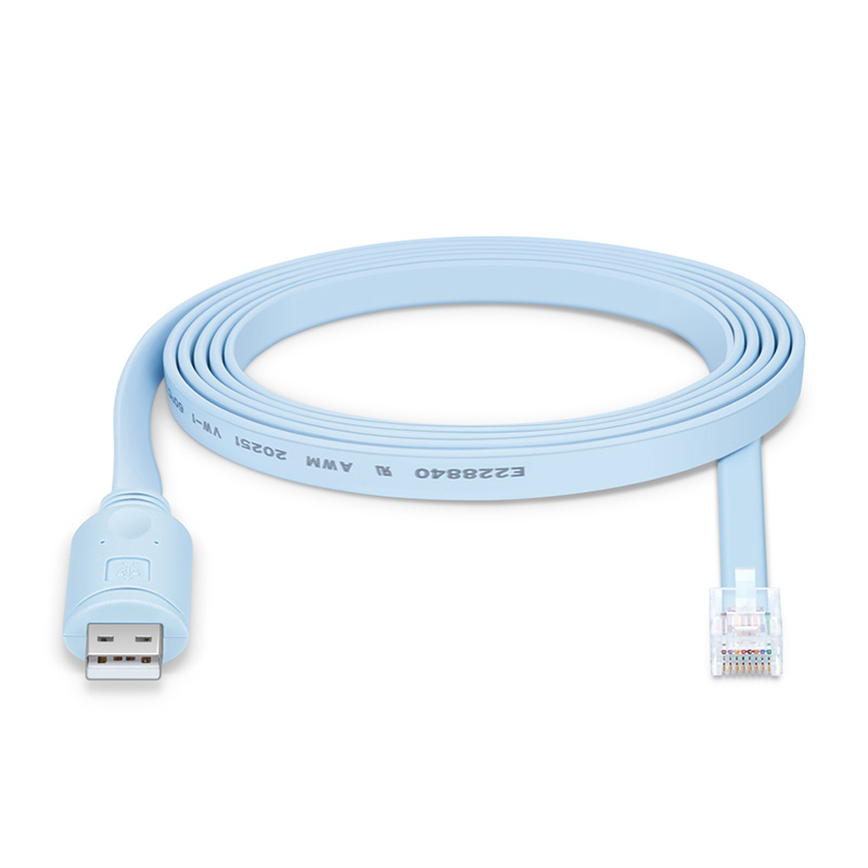 7ft (2m) USB (Male) to RJ45 (Male) Console Cable, Blue